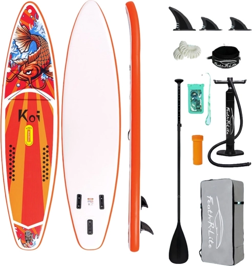 Nafukovací paddleboard Funwater Feath-R Lite Koi 350 × 83 × 15 cm