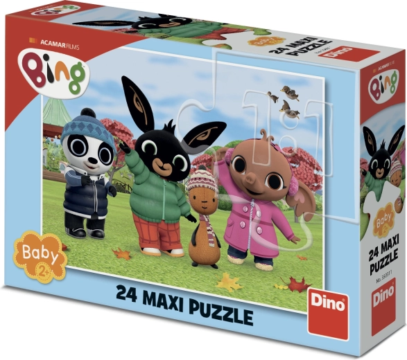 Maxi puzzle Bing na jeseň 24 dielikov