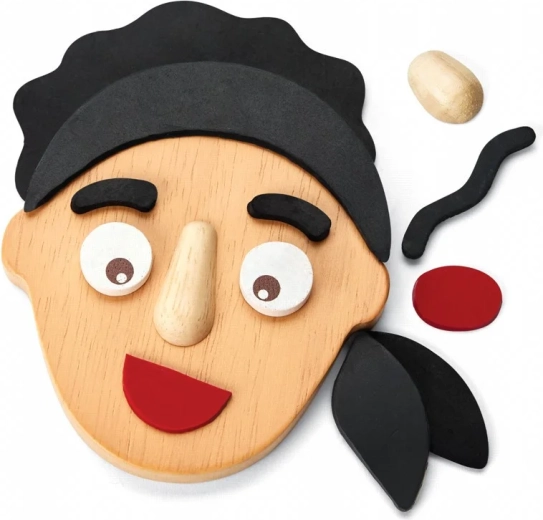 PlanToys poskladaj si tvár – mini sada