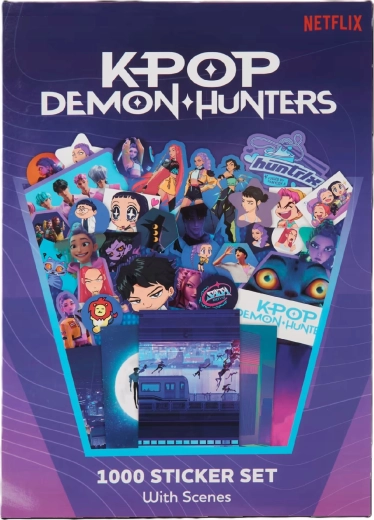 Sada 1000 nálepiek KPop Demon Hunters so scénami