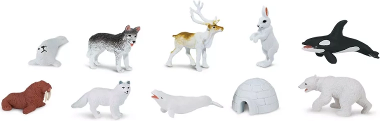 Safari Ltd. Arktída – sada miniatúrnych zvierat (48 ks)