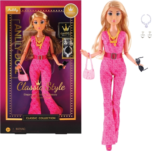 Maňuškova bábika s ružovými šatami