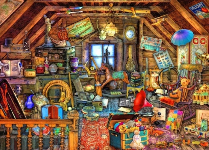 Bluebird puzzle Poklady z povaly 500 dielikov