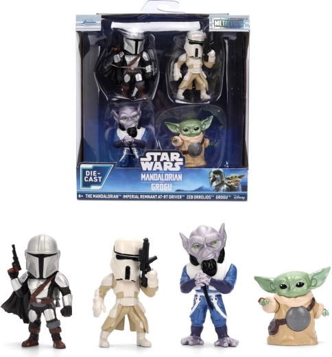 Jada Star Wars kovové figúrky The Mandalorian - 4 ks