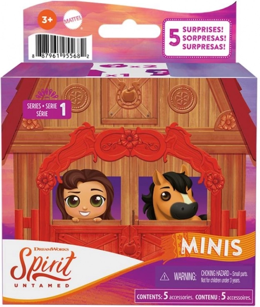 Mattel Spirit Untamed mini poník a kamarát herná sada s prekvapením, séria 1 - 1 kus