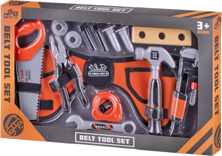 Detská sada náradia s opaskom 83 cm – 6 dielov