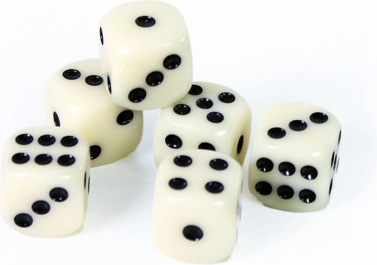 Sada hracích kociek - 6 ks