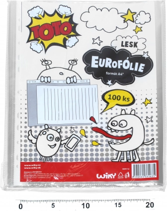 Transparentný závesný obal na dokumenty A4 - lesk