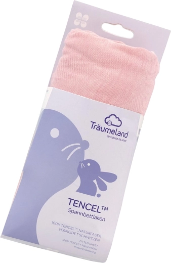 Träumeland napínacia plachta Tencel 40 × 90 cm malve-rose
