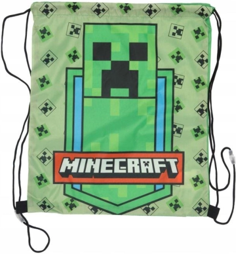 Minecraft detský vak na chrbát s motívom Creeper 40 × 35 cm