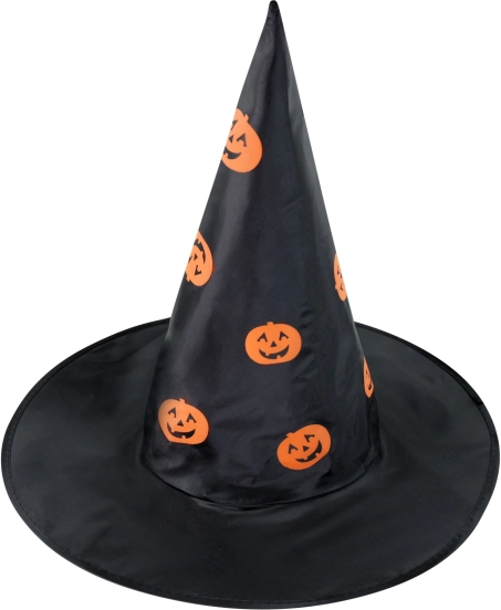 Detský čarodejnícky klobúk s tekvicami na Halloween