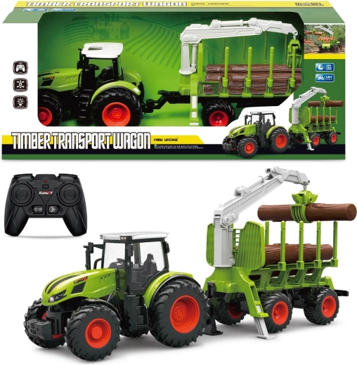 RC farmársky traktor 1:24 so svetlom a zvukom