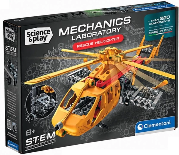 Clementoni Science & Play mechanické laboratórium: záchranársky vrtuľník