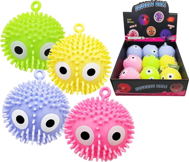 Stláčací antistresový loptička s očkami