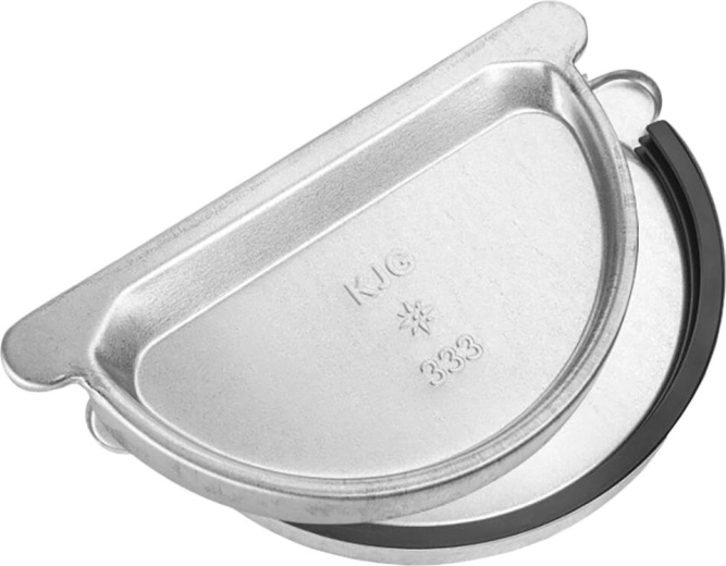 Čelo odkvapového žľabu 330 mm s gumovým tesnením, pozink