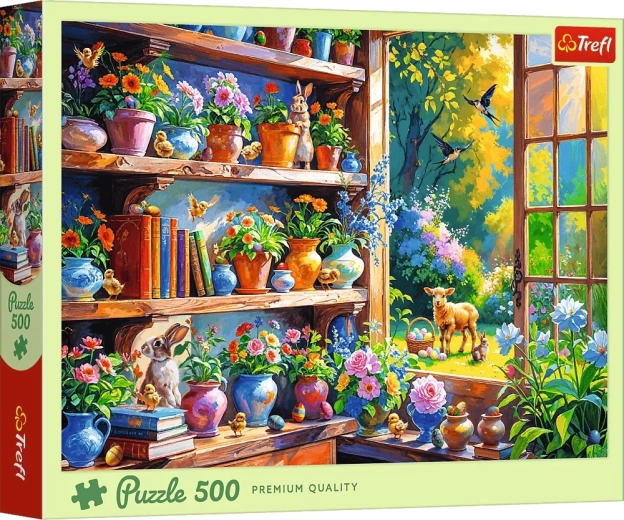 Puzzle Jarné ráno v oranžérii 500 dielikov TREFL