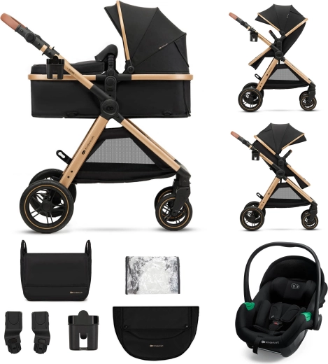 Kinderkraft kombinovaný kočík 3v1 Esme Pro pure black