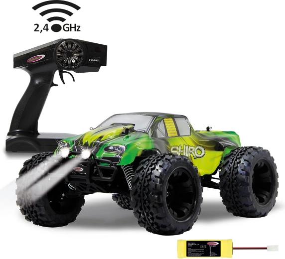 Jamara Shiro RC monster truck 4WD 1:10 2,4 GHz s LED a NiMH batériou