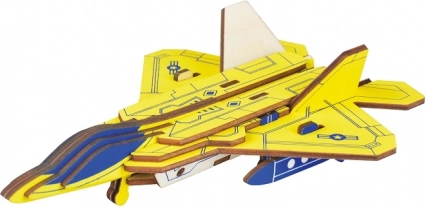Woodcraft Drevené 3D puzzle stíhačka F22 Raptor