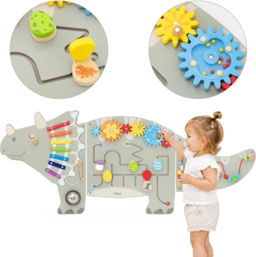 VIGA nástenný aktívny panel triceratops 18m+