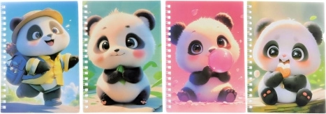 Zápisník Panda s perom