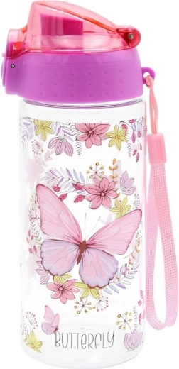 Detská fľaša na pitie Tritan 500 ml butterfly