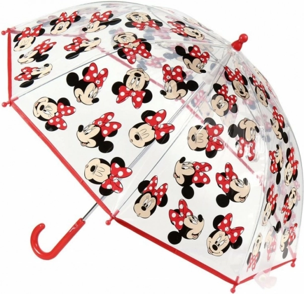 Detský manuálny priesvitný dáždnik Minnie Mouse Disney