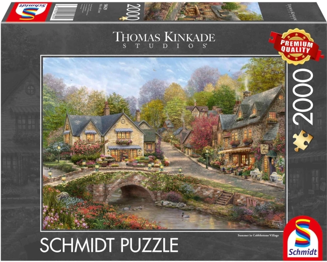 Schmidt puzzle Leto v Cobblestone village, 2000 dielikov