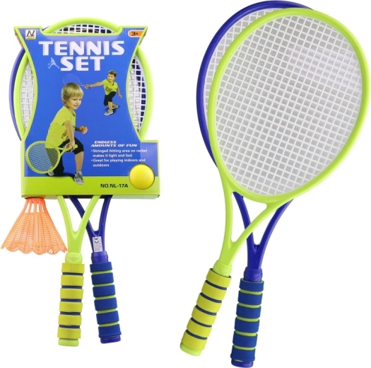 Detská sada rakiet s loptičkou a bedmintonovým košíčkom 56,5 cm - 1 kus