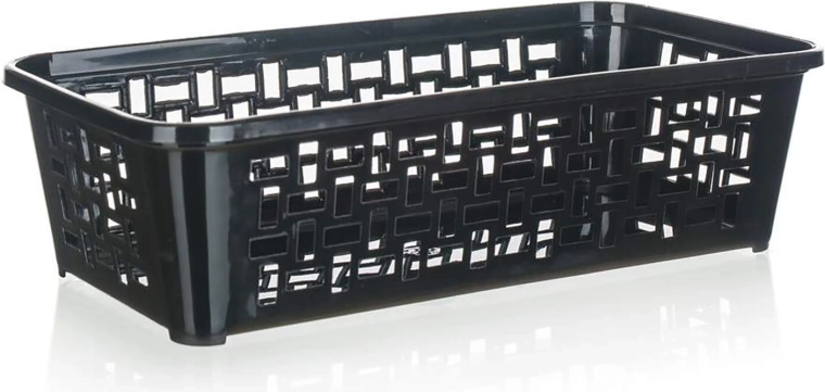 Plastový organizačný košík 19 × 9,7 × 5 cm, mix farieb