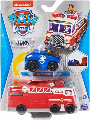 Hasičské auto Chase Labková patrola – kovový model 1:55