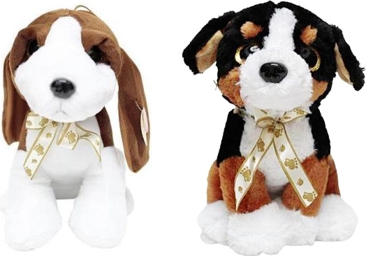 Plyšový psík so stužkou – stredný