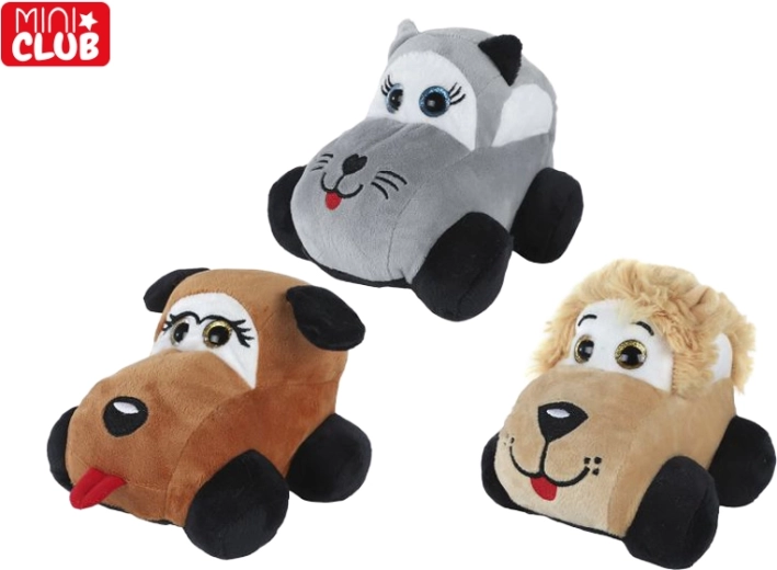Mini Club plyšové auto zvieratko 15 cm