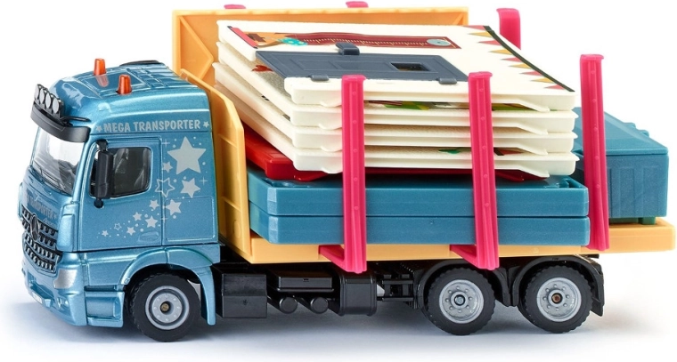 Siku Super nákladné auto s montovaným domom 1:50