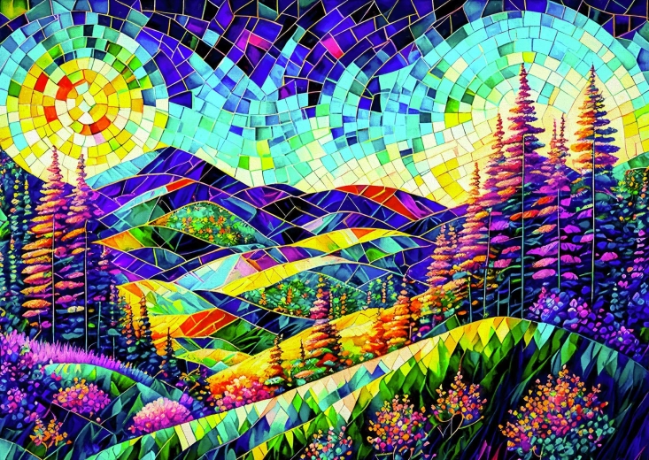 Enjoy puzzle Cez kopce do krajiny snov 1000 dielikov