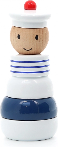 Drevená nakladacia veža v tvare námorníka