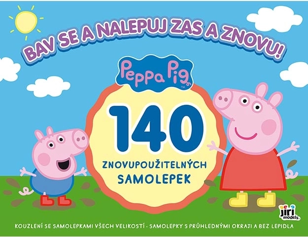Prasiatko Peppa – zábava so znovupoužiteľnými samolepkami