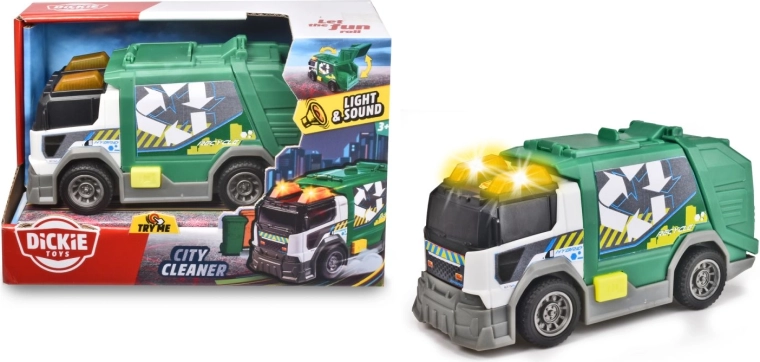 Smetiarske auto City Cleaner so svetelnými a zvukovými efektmi 15 cm