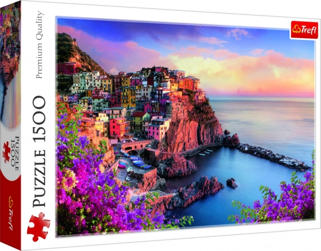 Puzzle výhľad na mestečko Manarola, Taliansko – 1500 dielikov TREFL