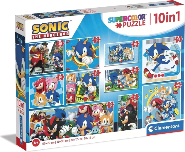 Clementoni puzzle Ježko SONIC 10v1