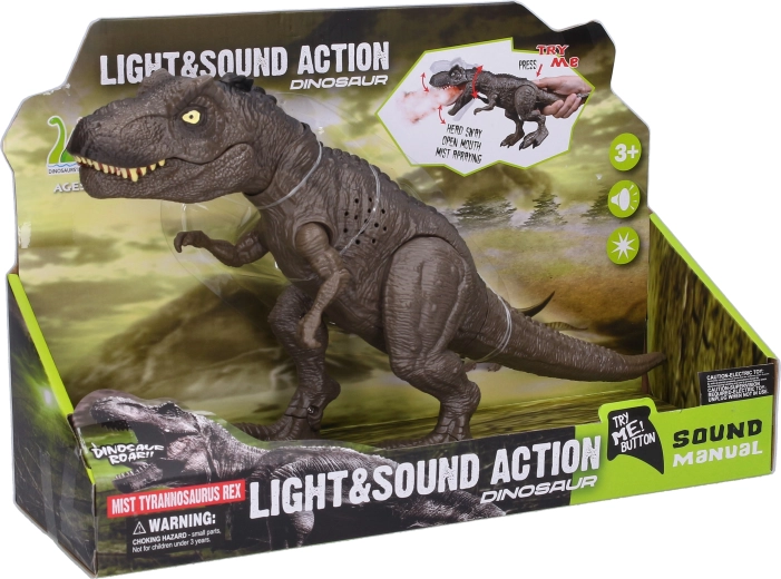 Dymiaci dinosaurus s efektmi 34 cm