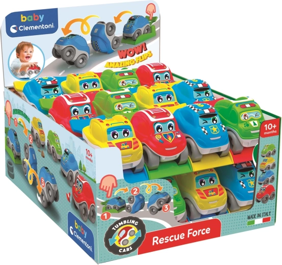 Prevrátené záchranárske autíčko BABY CLEMENTONI