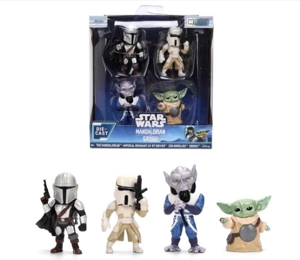 Jada Star Wars kovové figúrky 6,5 cm – 4pack (The Mandalorian)