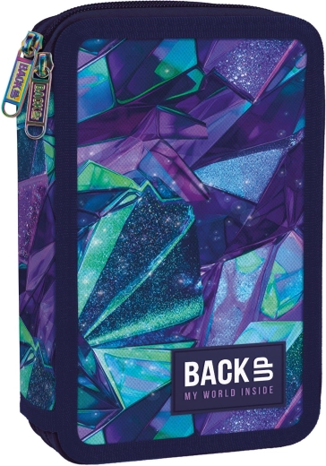 Dvojkomorový školský peračník s výbavou BackUP Crystal