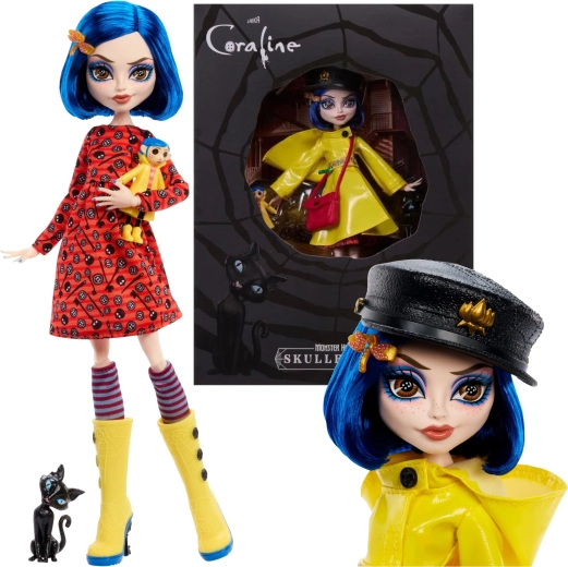 Zberateľská bábika Monster High Skullector CORALINE Jones 27 cm s doplnkami