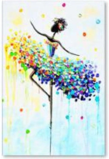Diamantové maľovanie baletka vo farbe 30 × 40 cm