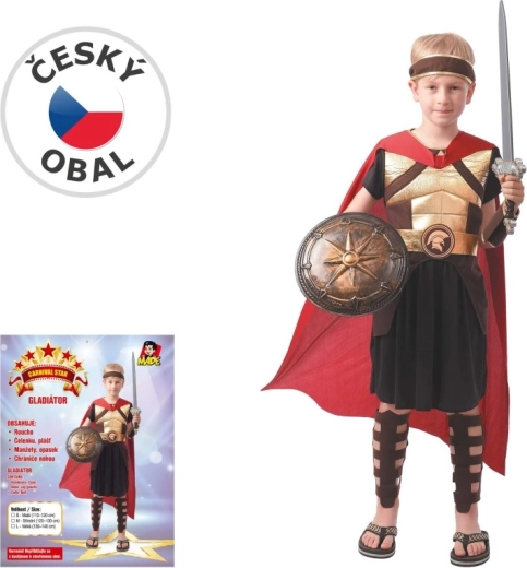 Detský karnevalový kostým gladiátor 110–120 cm