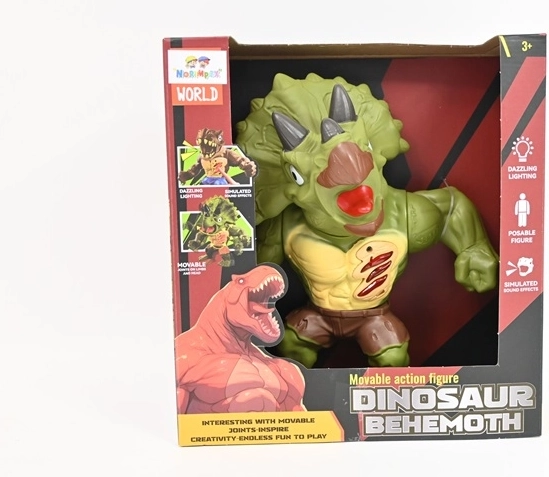Behemoth dinosaurus triceratops so svetlom a zvukom 21 cm