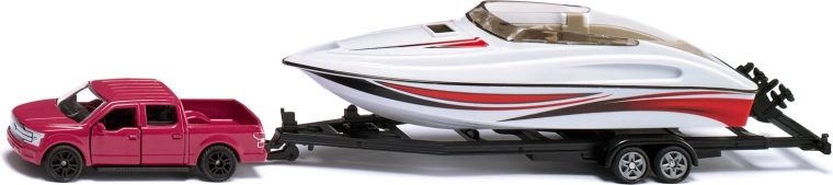 Siku Ford F-150 s prívesom a športovým člnom 1:50