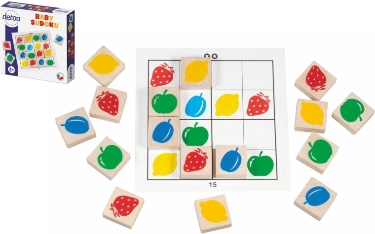 Detské sudoku z drevených dielikov